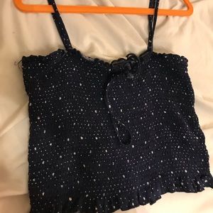 LA hearts blue tank